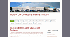 Desktop Screenshot of freechristiancounselingtraining.com