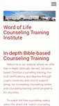 Mobile Screenshot of freechristiancounselingtraining.com